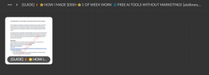 [GUIDE]⚡️⭐️HOW I MADE $300+⭐️1 OF WEEK WORK ❄️FREE AI TOOLS WITHOUT MARKETING!!❌
