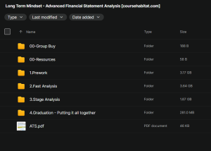 Self-Paced Course – Advanced Financial Statements Analysis 2024