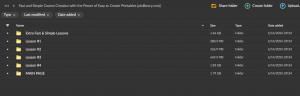 Fast and Simple Course Creation with the Power of Easy to Create Printables