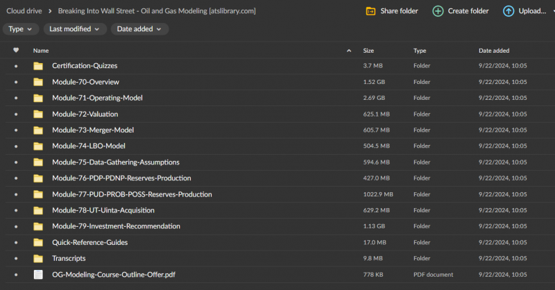 Breaking Into Wall Street - Oil and Gas Modeling