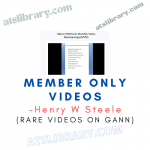 Henry W Steele – Member Only Videos