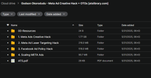 Godson Okorodudu – Meta Ad Creative Hack + OTOs