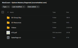 Rise2Learn – Options Mastery Diagonals