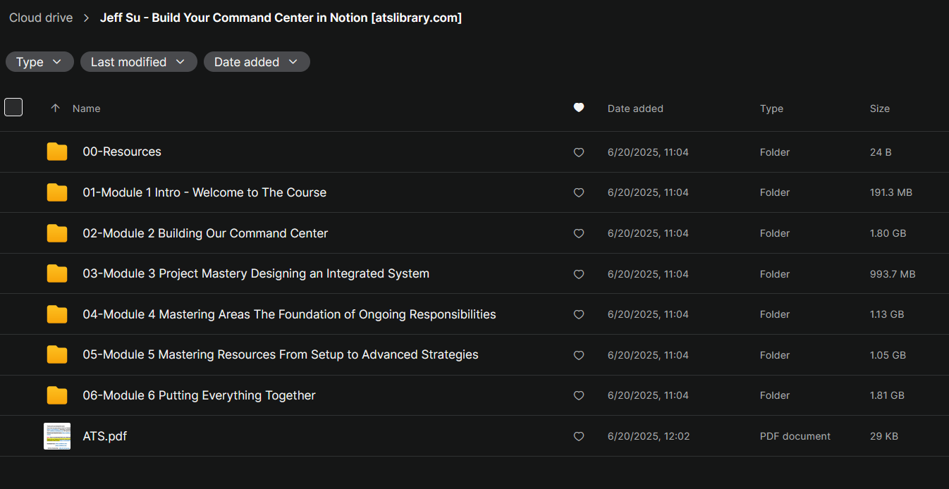 Jeff Su – Build Your Command Center in Notion