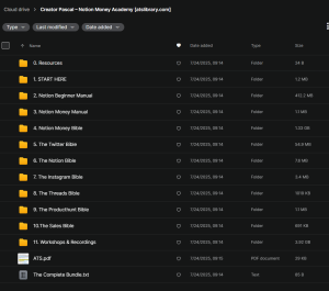 Creator Pascal – Notion Money Academy