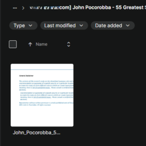 John Pocorobba – 55 Greatest Stock Market Winners 2003 – 2020