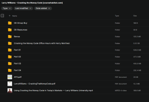 Larry Williams – Cracking the Money Code