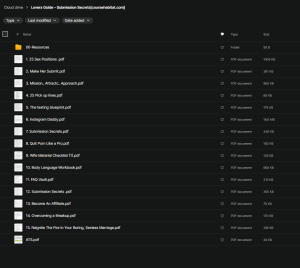 Lovers Guide – Submission Secrets