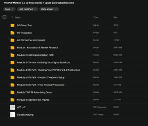 Ewan Davies – The PDF Method 2.0 + Upsell
