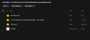 Ben Adkins – The 100k/year AI Powered Newsletter