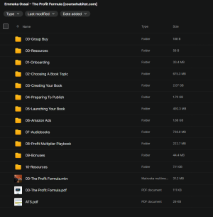 Emmeka Ossai – The Profit Formula
