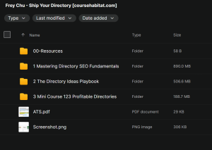 Frey Chu – Ship Your Directory