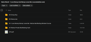 Maria Wendt – I Love Money And Money Loves Me