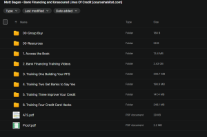 Matt Began – Bank financing and Unsecured Lines Of Credit