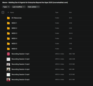Maven – Building Gen AI Agents for Enterprise Beyond the Hype 2025