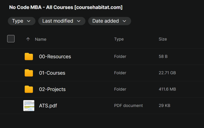 ATSLibrary.com - No Code MBA – All Courses