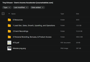 Troy Ericson – Dom’s Income Accelerator