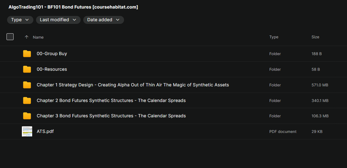 AlgoTrading101 – BF101 Bond Futures