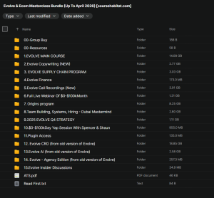 Evolve & Ecom Masterclass Bundle download