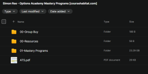 Simon Ree – Options Academy Mastery Programs