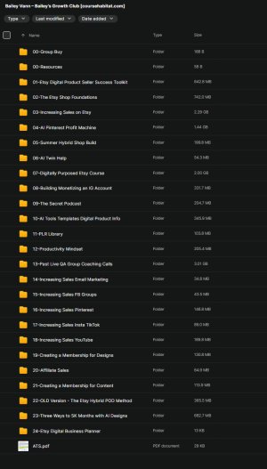 Bailey Vann – Bailey’s Growth Club