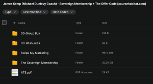 James Kemp (Michael Dunlevy Coach) – Sovereign Membership + The Offer Code