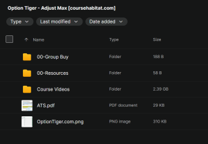 Option Tiger – Adjust Max