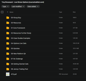 Troy Broussard – Low Stress Options