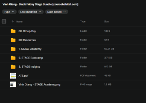 Vinh Giang – Black Friday Stage Bundle