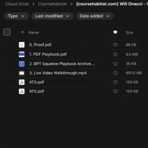 Will Onacci – Squeeze Playbook for Growth