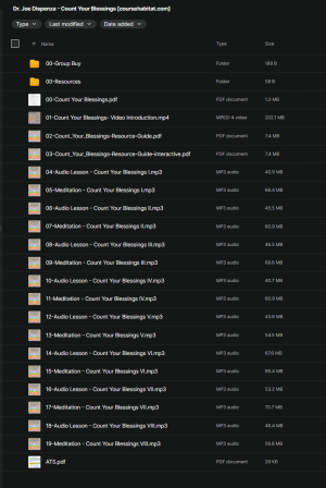 Dr. Joe Dispenza – Count Your Blessings