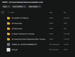 ADSRX – All Access Membership