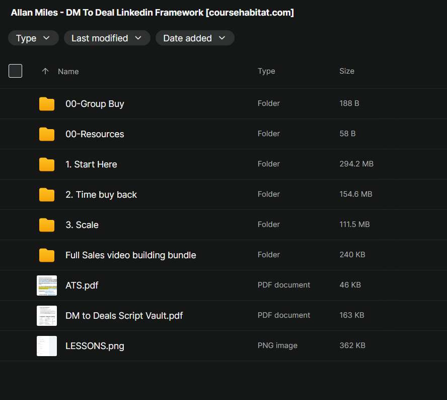 Allan Miles – DM To Deal Linkedin Framework