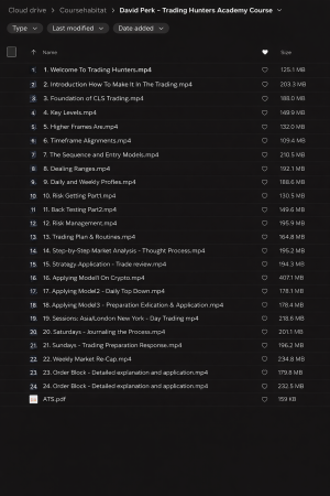 David Perk – Trading Hunters Academy Course