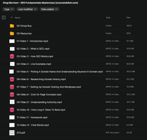 Greg Morrison – SEO Fundamentals Masterclass