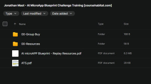 Jonathan Mast - AI MicroApp Blueprint Challenge Training
