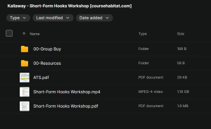 Kallaway – Short-Form Hooks Workshop (replay)