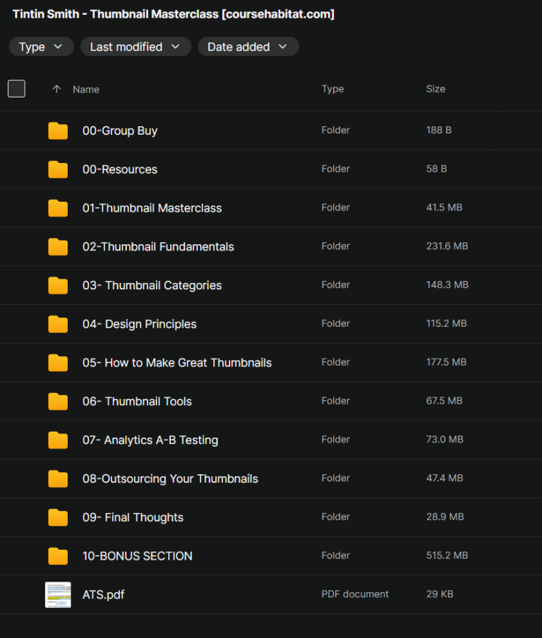 Tintin Smith – Thumbnail Masterclass - ATSLibrary.com