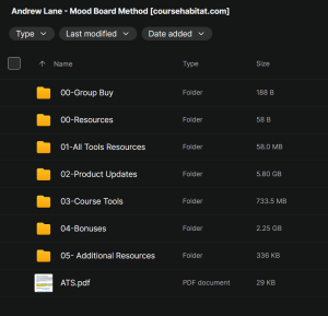 Andrew Lane – Mood Board Method