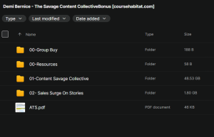 Demi Bernice – The Savage Content Collective+Bonus