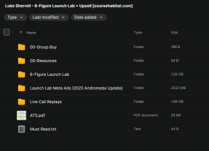 Luke Sherrell – 6-Figure Launch Lab + Upsell