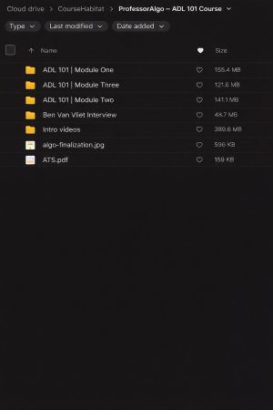 ProfessorAlgo – ADL 101 Course