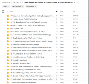 Quant Science – Backtesting Algorithmic Trading Strategies with Python