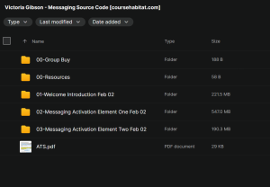 Victoria Gibson – Messaging Source Code