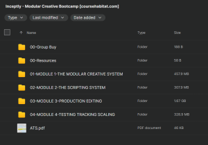 Inceptly Modular Creative System Bootcamp - Self-Paced Course