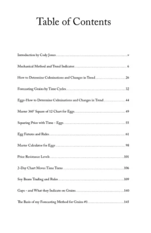 W D Gann – Original Commodity Market Trading Course