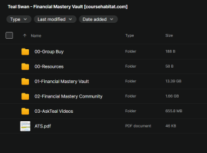 Teal Swan – Financial Mastery Vault