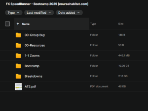 FX SpeedRunner – Bootcamp 2025
