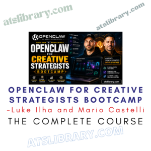 Promotional banner for OpenClaw Creative Strategists Bootcamp featuring Luke Ilha and Mario Castelli; includes the subtitle 'The Complete Course'.