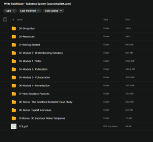 Write Build Scale – Substack System